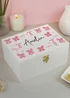 Personalised Memento Company White Bow Storage Box - One Size Image 3