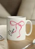 Personalised Memento Company White Bow Mug - One Size Image 2