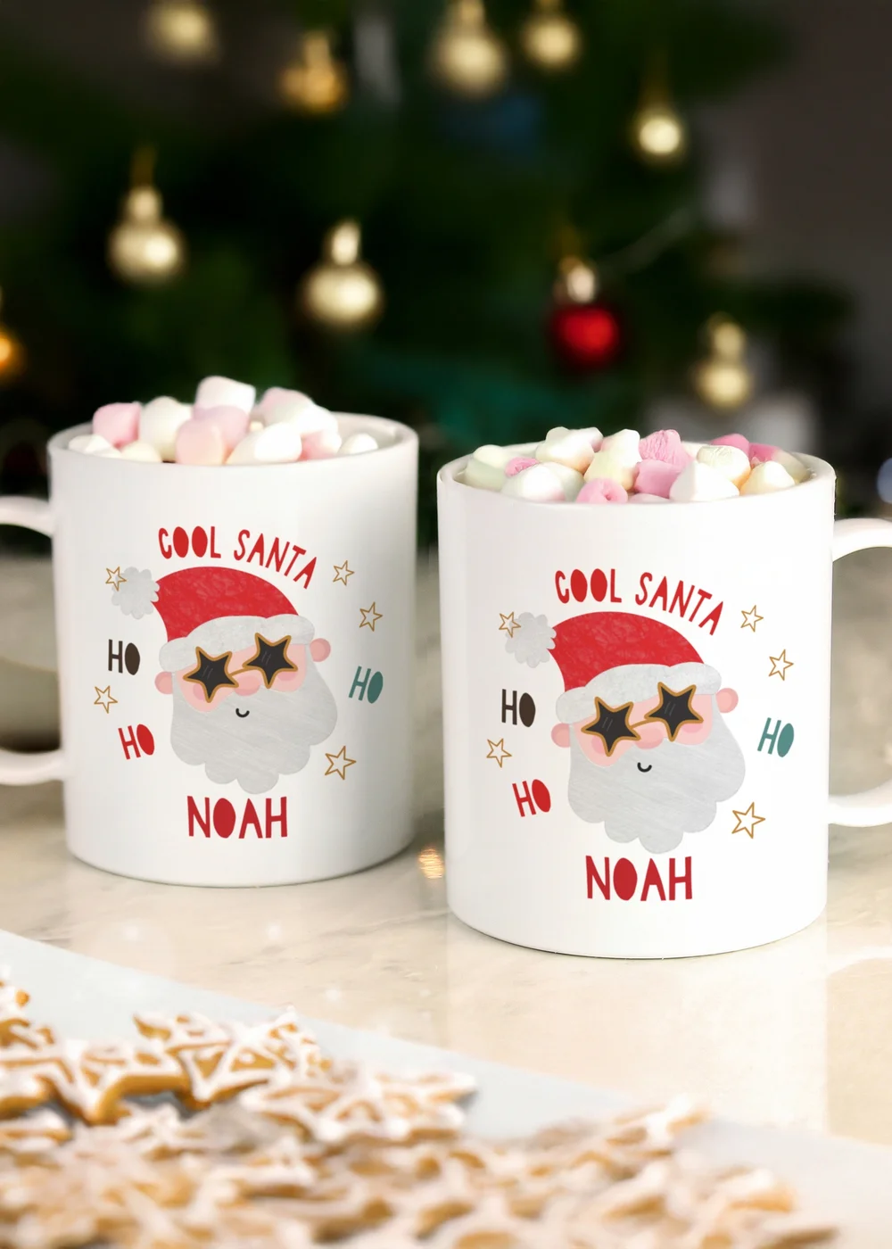 Personalised Memento Company White Cool Santa Plastic Mug - One Size Image 2