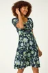 Roman Lime Floral Sweetheart Dress - 10 Image 4