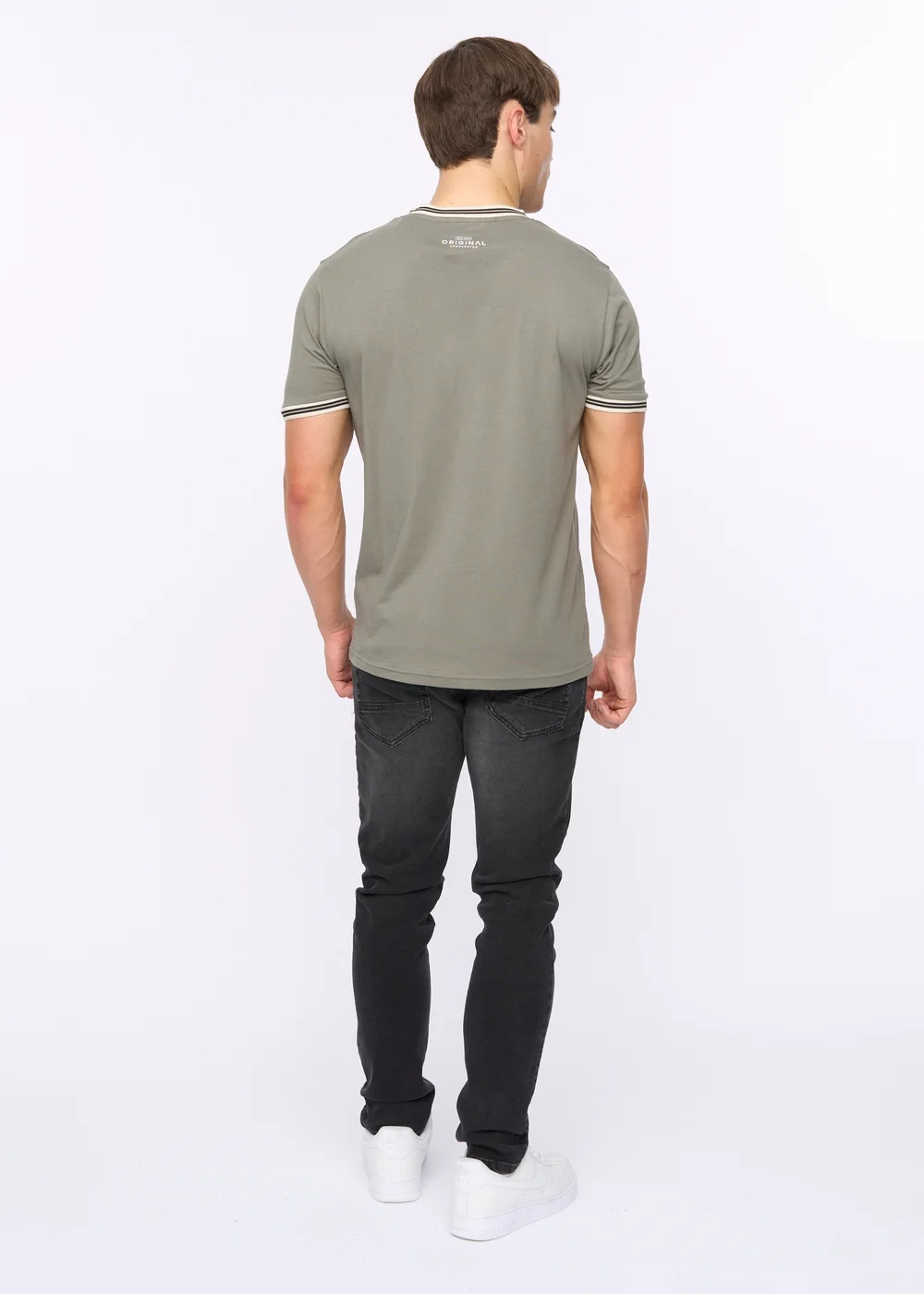 Crosshatch Olive Fillberts T-Shirt - Small Image 2