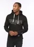 Crosshatch Black Carrimoore Hoodie - Large Image 1