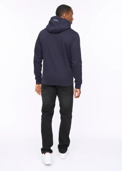 Crosshatch Navy Carrimoore Hoodie - Medium Image 2
