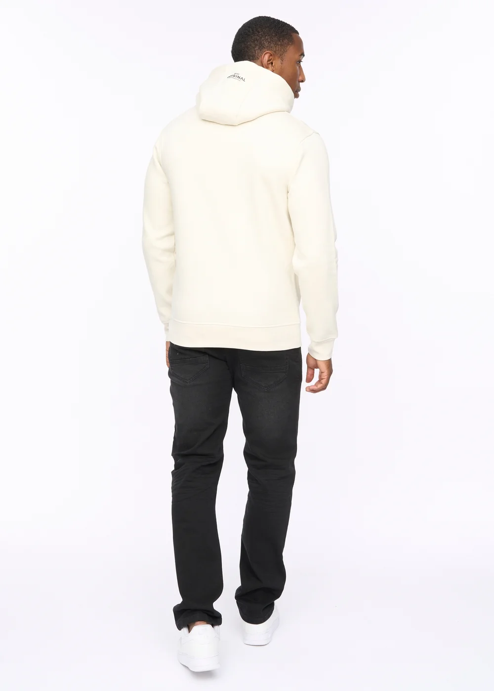 Crosshatch Off White Carrimoore Hoodie - Extra Large Image 2