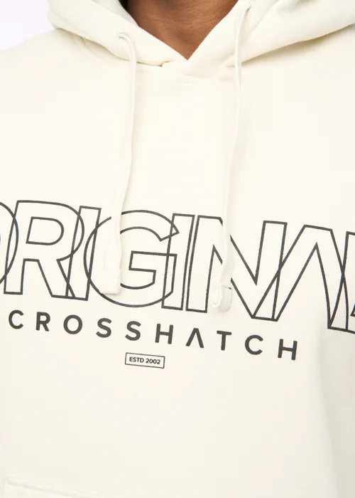 Crosshatch Off White Carrimoore Hoodie - Extra Large Image 4