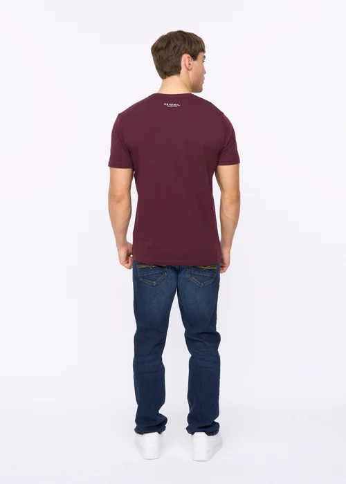 Crosshatch Raisin Hellmere T-Shirt - Large Image 2