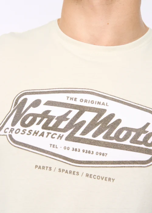 Crosshatch Off White Hellmere T-Shirt - Large Image 4