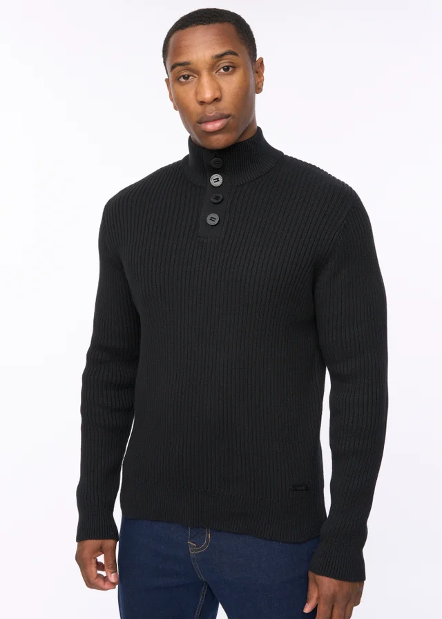 Crosshatch Black Wellburys Chunky Knit