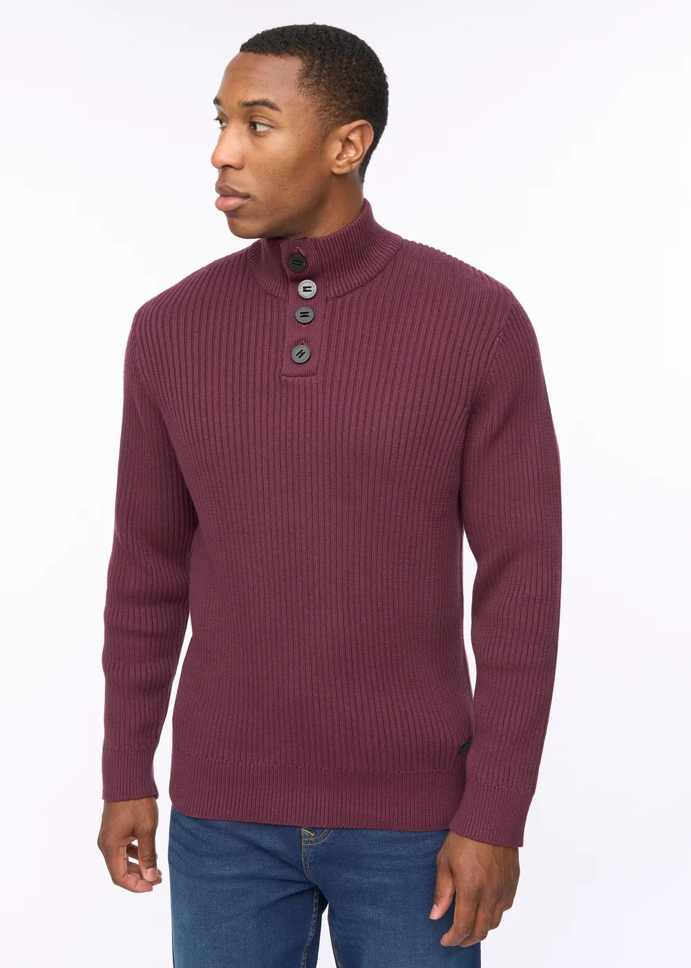 Crosshatch Raisin Wellburys Chunky Knit - XXL Image 1