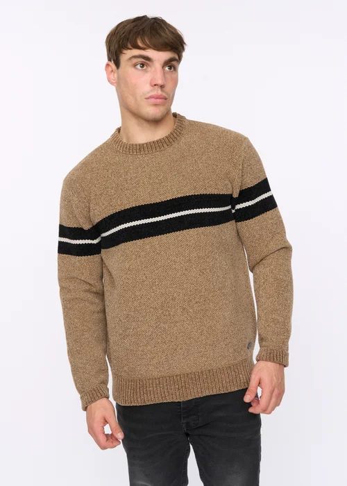 Crosshatch Taupe Roundall Chenille Knit - Large Image 3