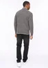 Crosshatch Grey Coldwell Chenille 1/4 Zip Knit - Small Image 2