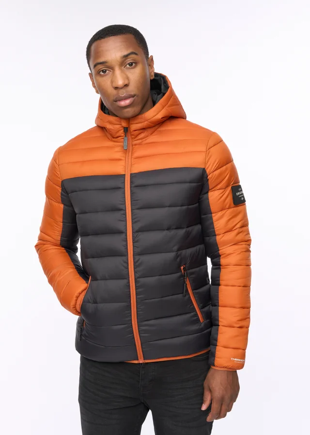 Crosshatch Burnt Orange Velopment Jacket