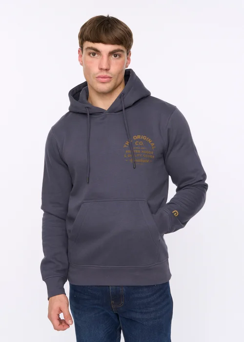 Crosshatch Navy Shoptown Hoodie - Extra Large Image 1