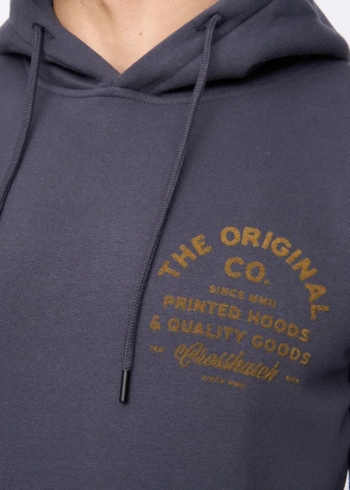 Crosshatch Navy Shoptown Hoodie - Extra Large Image 4