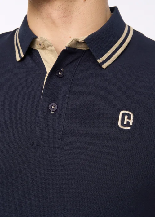 Crosshatch Navy Mackerby Polo - Small Image 4