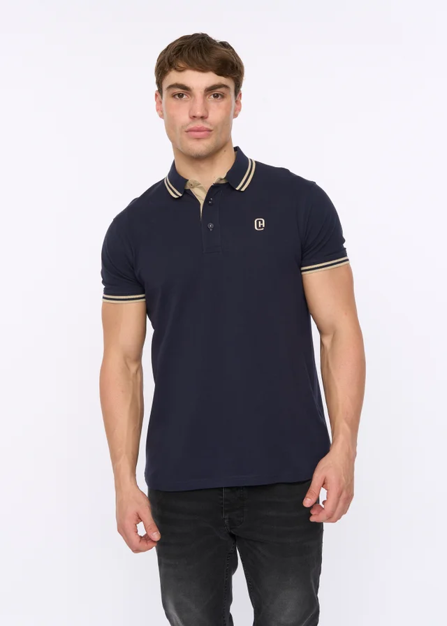 Crosshatch Navy Mackerby Polo