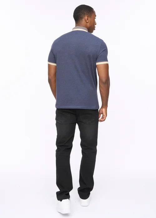 Crosshatch Denim Blue Chimlacks Polo - Small Image 2