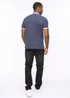Crosshatch Denim Blue Chimlacks Polo - Small Image 2