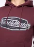 Crosshatch Raisin Hellmere Hoodie - Small Image 4