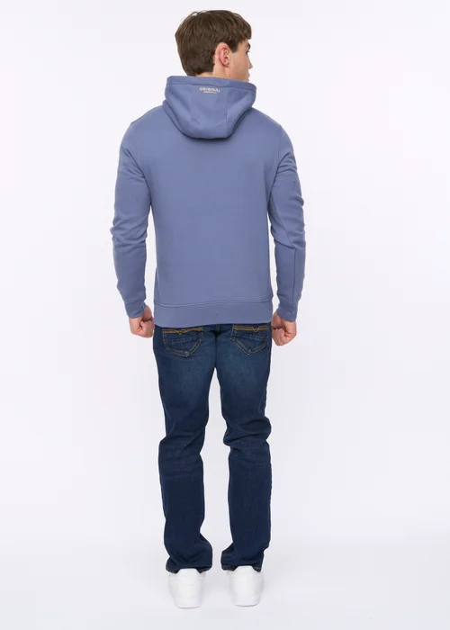 Crosshatch Denim Blue Jamolat Hoodie - Large Image 2