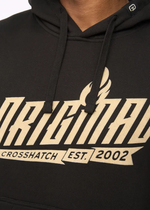 Crosshatch Black Jampstead Hoodie - Large Image 4