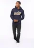 Crosshatch Navy Jampstead Hoodie - Large Image 5
