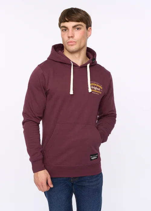 Crosshatch Wine Motocross Hoodie - Medium Image 1