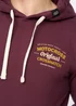Crosshatch Wine Motocross Hoodie - Medium Image 4