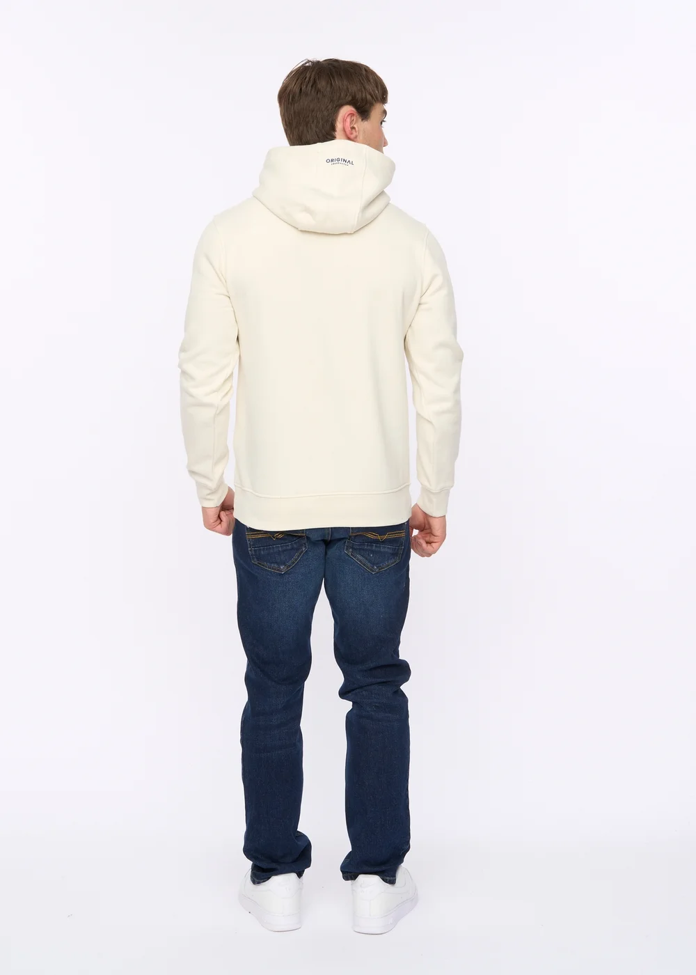 Crosshatch Light Stone Motocross Hoodie - Large Image 2