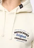 Crosshatch Light Stone Motocross Hoodie - Large Image 4