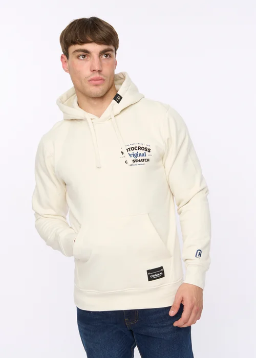 Crosshatch Light Stone Motocross Hoodie - Large Image 3