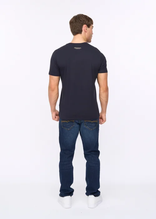 Crosshatch Navy Motocross T-Shirt - Small Image 2