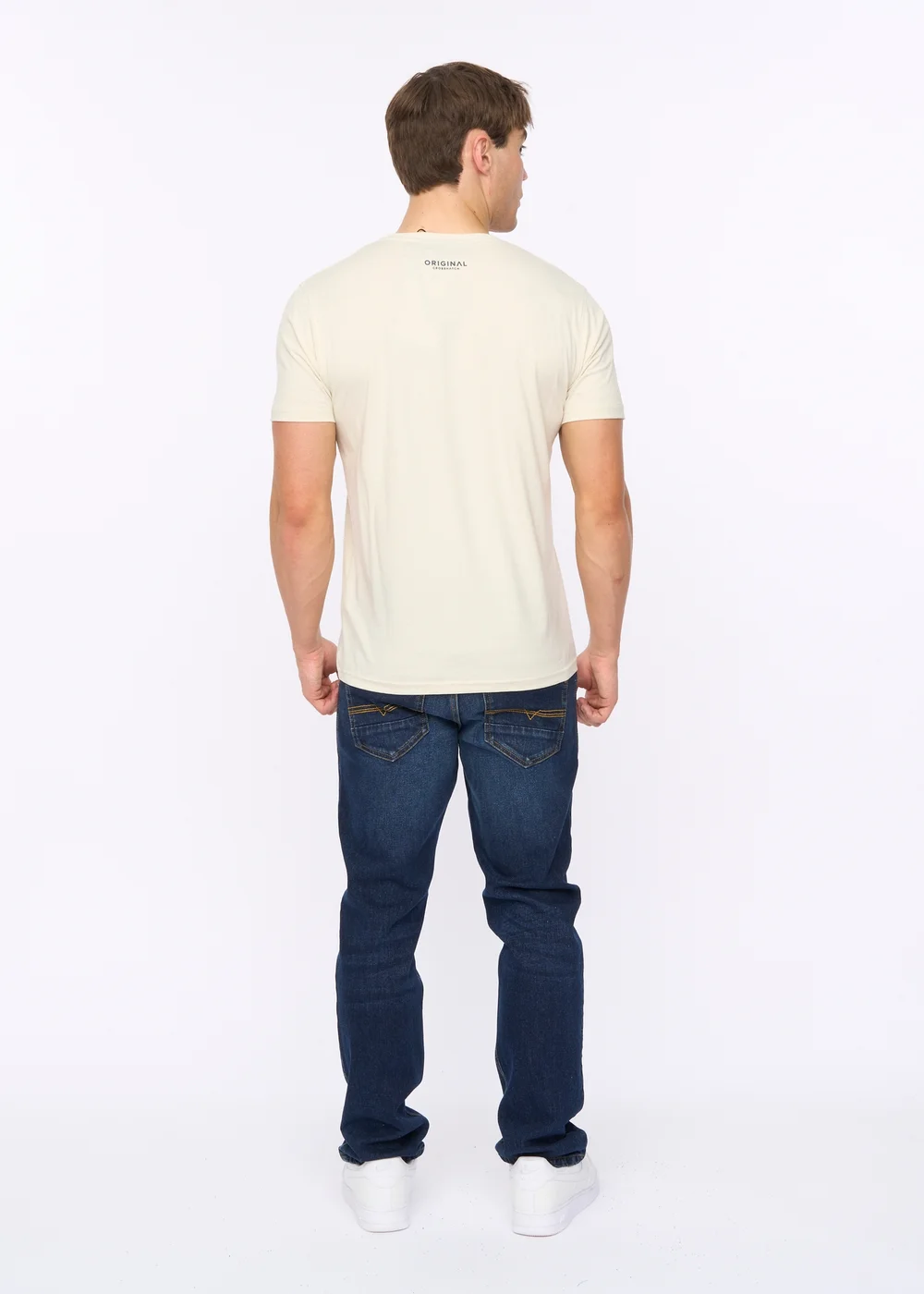 Crosshatch Off White Motocross T-Shirt - Extra Large Image 2