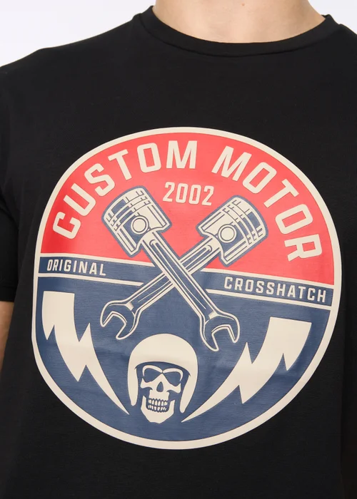 Crosshatch Black Moules T-Shirt - Large Image 4