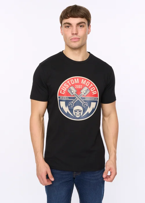 Crosshatch Black Moules T-Shirt - Large Image 1