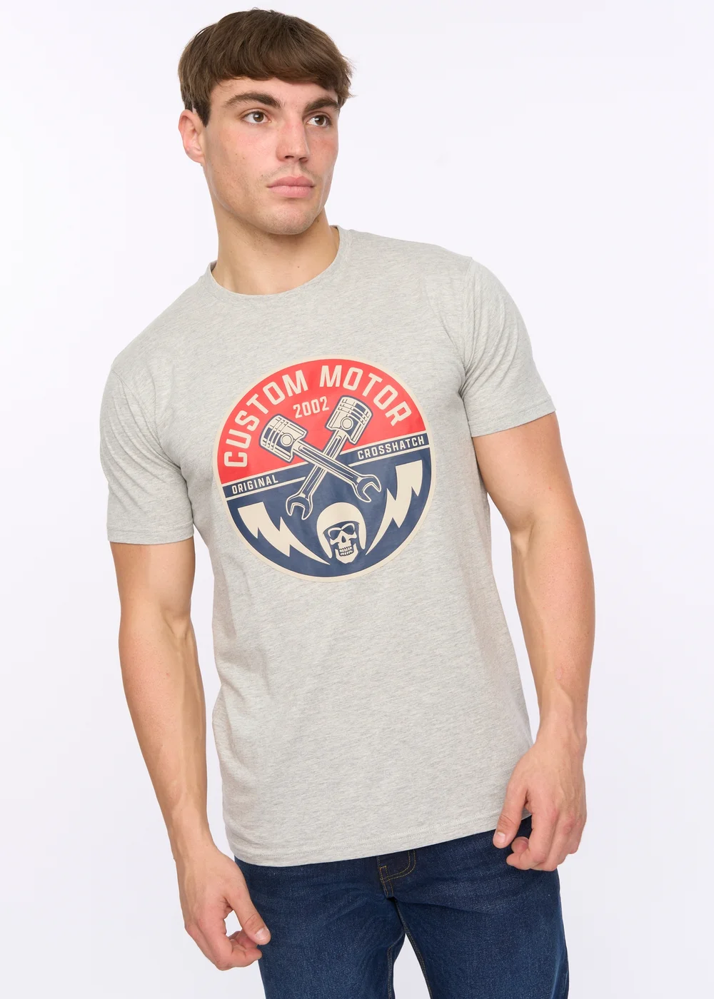 Crosshatch Grey Moules T-Shirt - Medium Image 1