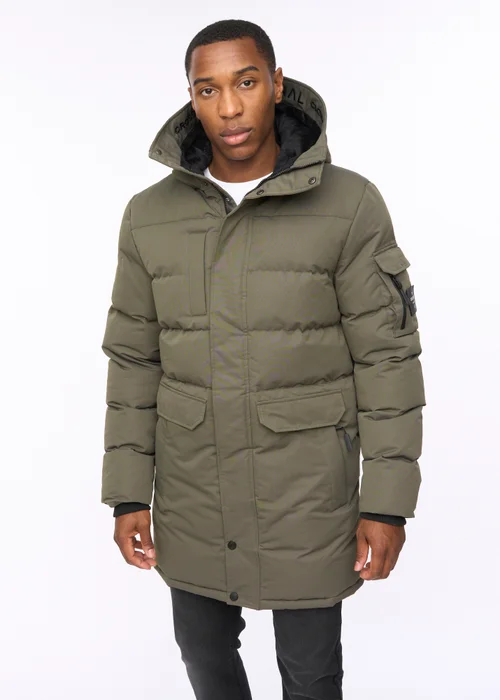 Crosshatch Olive Milwaka Long Jacket - 2XL Image 1