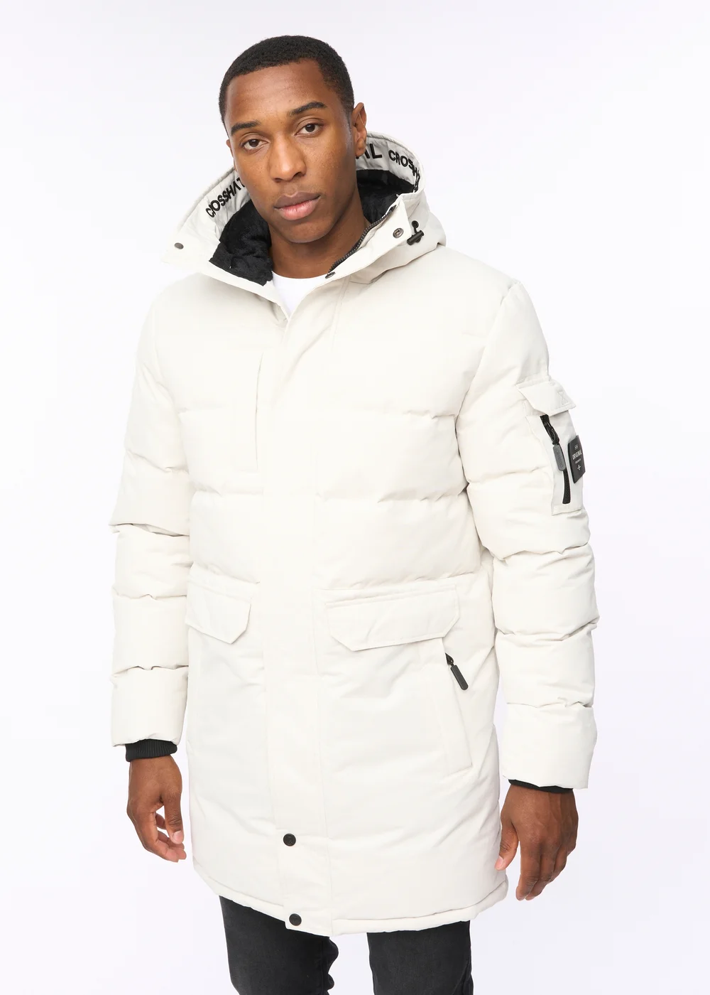 Crosshatch Putty Milwaka Long Jacket - XL Image 1