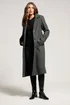 Long Tall Sally Charcoal Grey Formal Midi City Coat - 16 Image 1