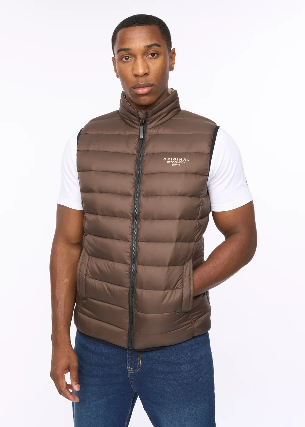 Crosshatch Brown Gattering MVE Gilet - XL Image 1