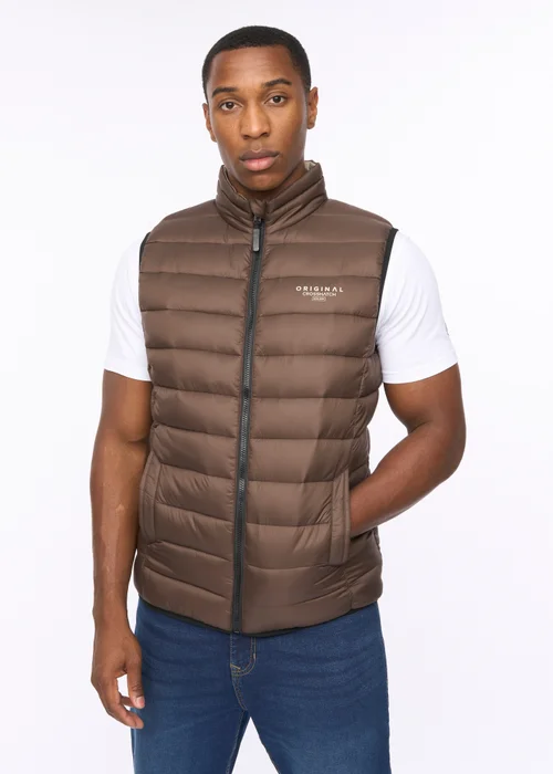 Crosshatch Brown Gattering MVE Gilet - XL Image 1