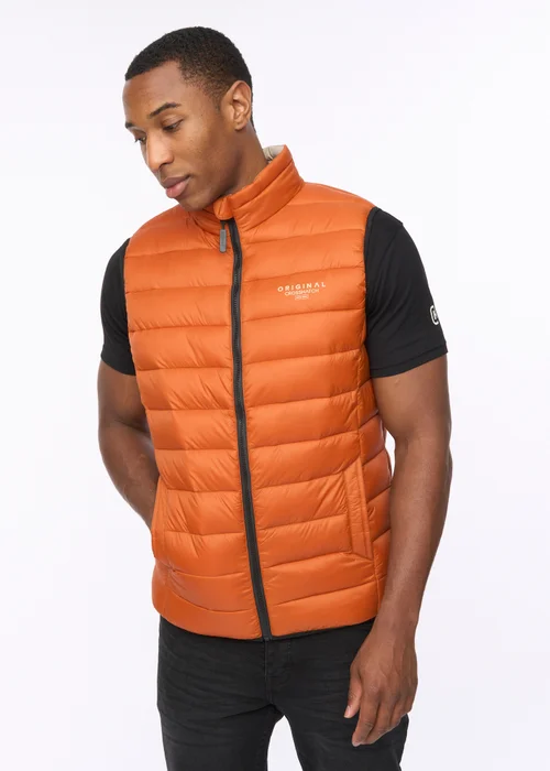 Crosshatch Burnt Orange Gattering MVE Gilet - L Image 3