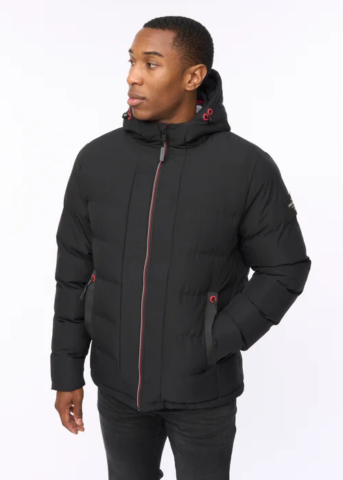 Crosshatch Black Kampnew Embossed Jacket - 2XL Image 3