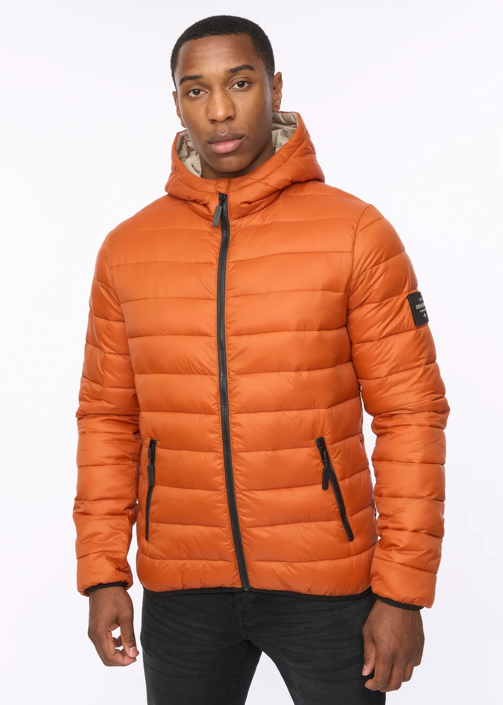 Crosshatch Burnt Orange Gattering MVE Jacket - L Image 1
