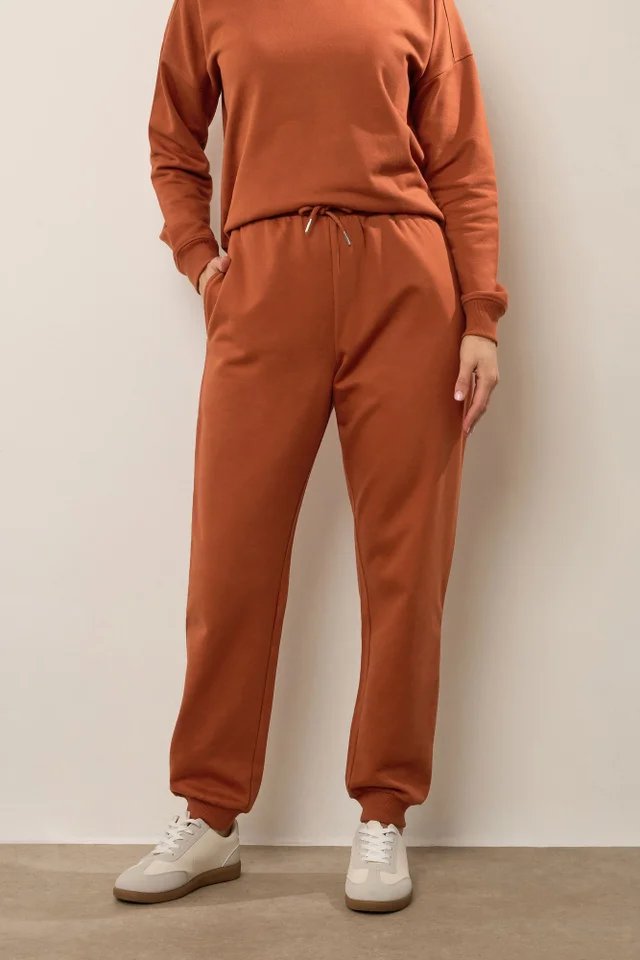 Long Tall Sally Rust Orange Cuffed Joggers