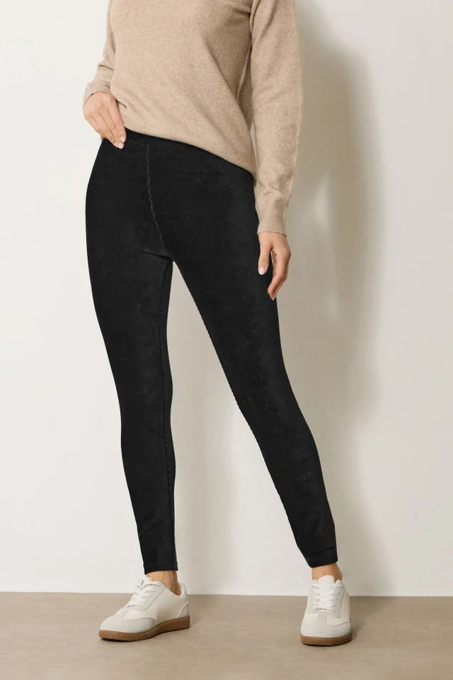 Long Tall Sally Black Cord Skinny Leggings