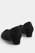 Long Tall Sally Black Pointed Block Court Heel - Size 11 Image 4