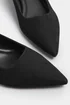 Long Tall Sally Black Pointed Block Court Heel - Size 11 Image 5