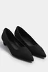 Long Tall Sally Black Pointed Block Court Heel - Size 11 Image 2
