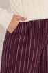 Long Tall Sally Burgundy Red Striped Wide Leg Trousers - 20/L36 Image 5